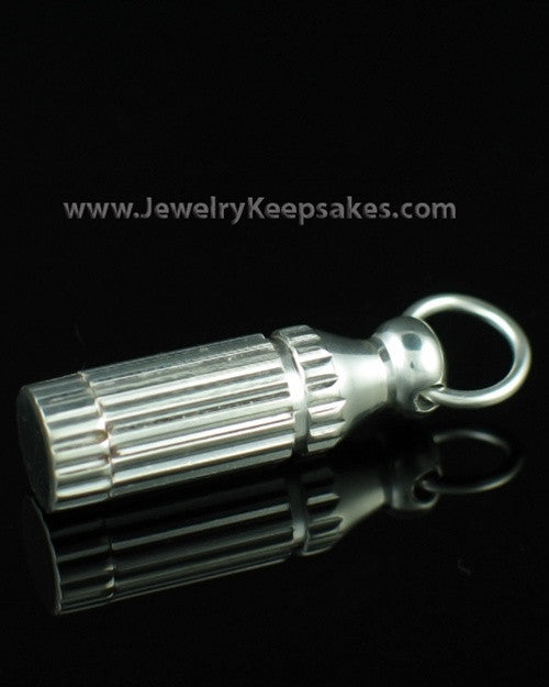 Keepsake Jewelry Silver Plated Grand Cylinder Keychain - Eternity Collection