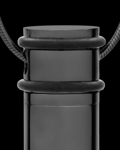 Cremation Locket Black Plated Determination Cylinder