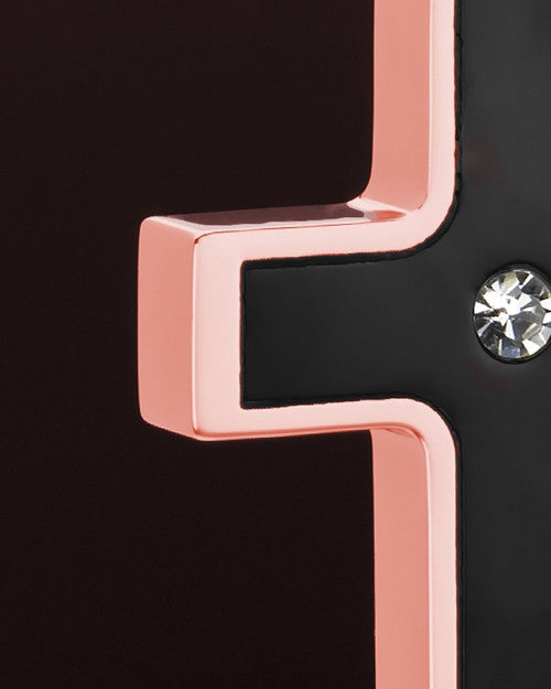 Stainless Rose Gold with Black Jewelry Urn Truthful Cross