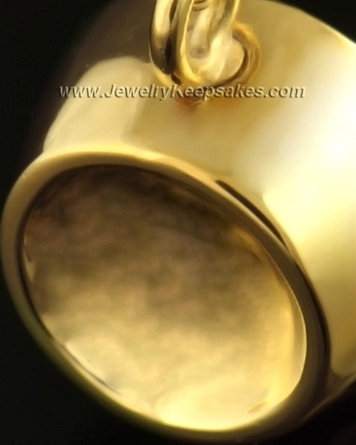 14k Gold Pet Memorial Locket Dish