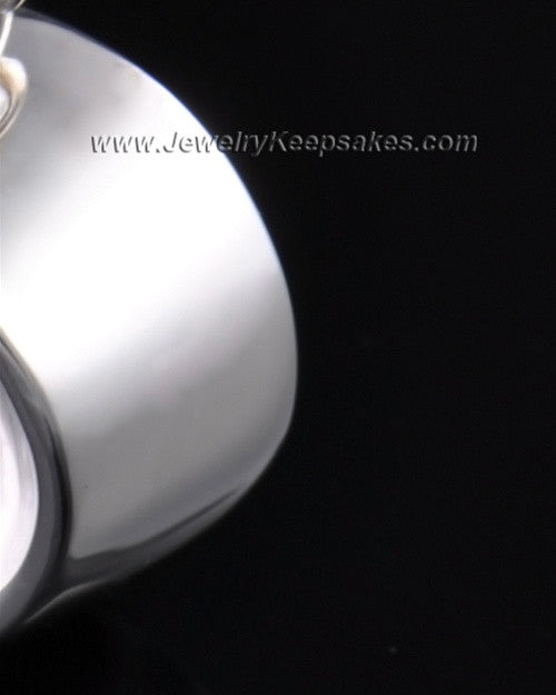 Pet Memorial Locket Sterling Silver Dish
