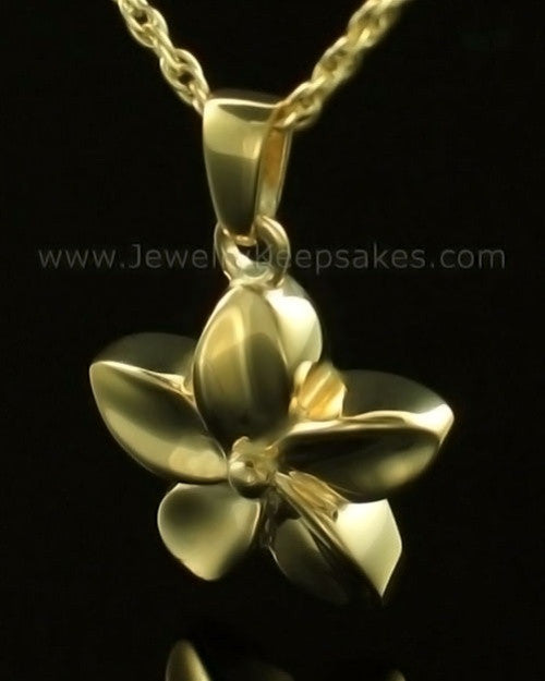 Keepsake Pendant Solid 14K Gold Flower
