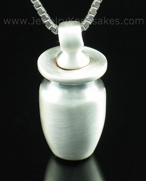 Cremation Necklace Sterling Silver Small Urn