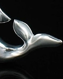 Cremation Charm Sterling Silver Dolphin