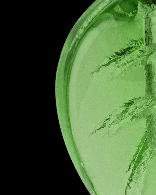 Urn Necklace Green Fall Glass Locket
