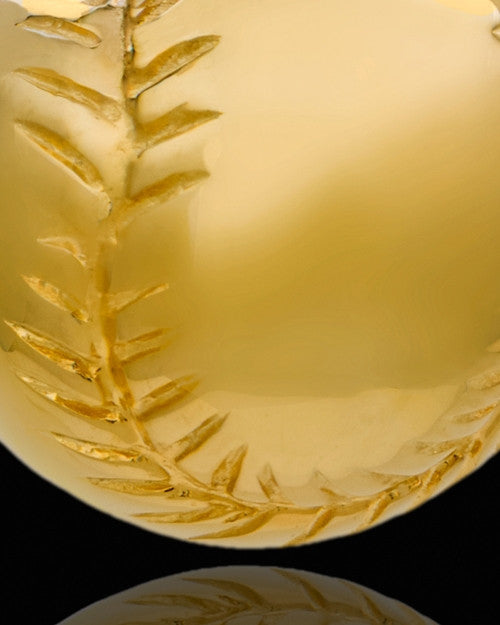 Necklace Urn Gold Vermeil Baseball