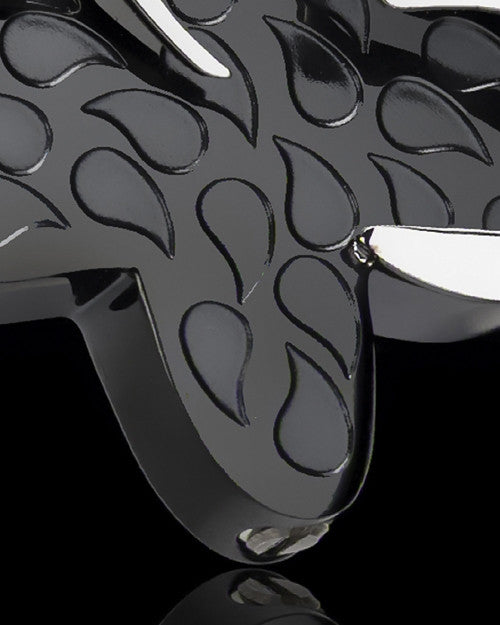 Jazzy Black Plated Butterfly Cremation Keepsake