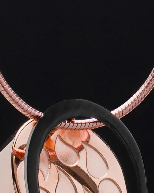 Rose Gold Plated Billowing Butterfly Cremation Keepsake