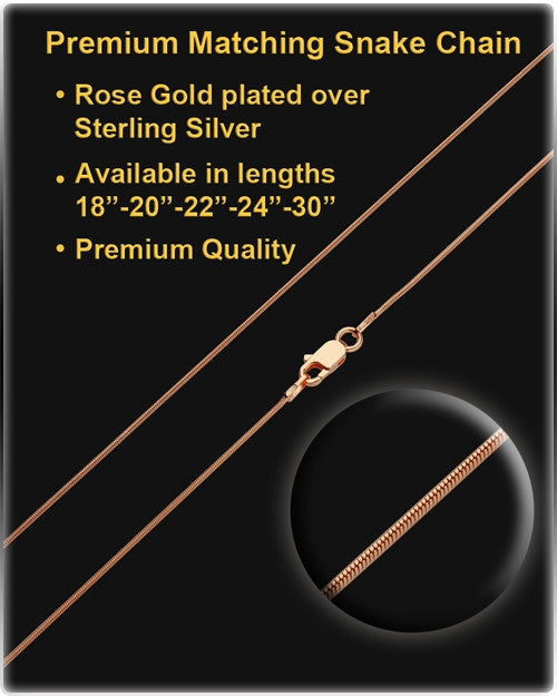 Enamored Heart Jewelry Urn in Rose Gold and Stainless