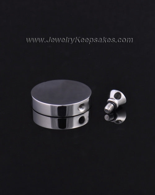 Stainless Steel Abounding Circle Ash Pendant