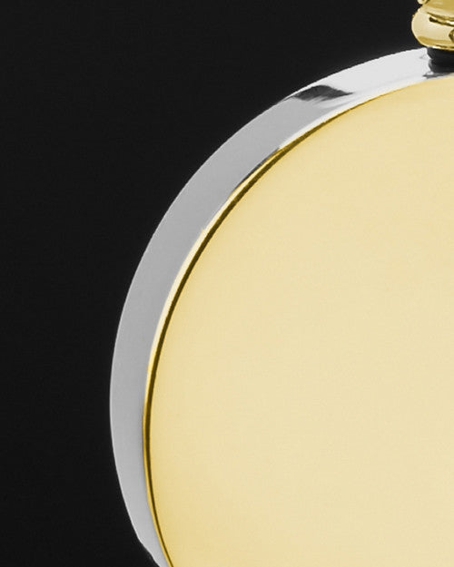 Gold Plated Stainless Abounding Circle Cremation Keepsake