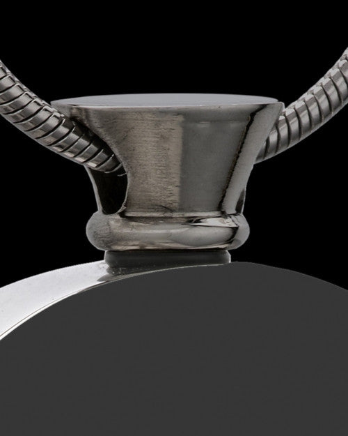 Black Stunning Stainless Rectangle Cremation Keepsake