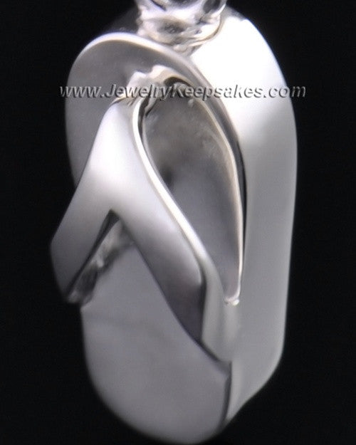 Sterling Silver Summer Days Sandal Cremation Necklace