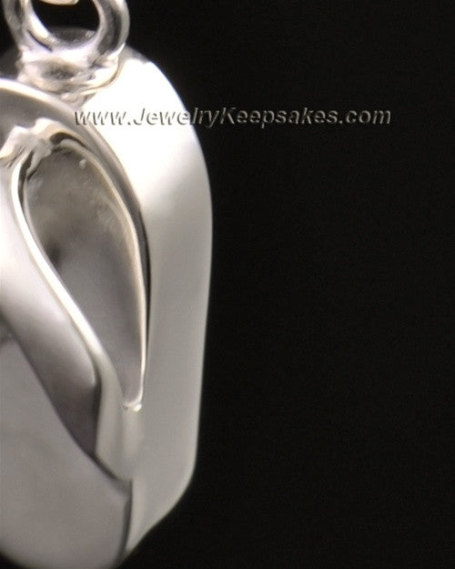14k White Gold Summer Days Sandal Cremation Necklace