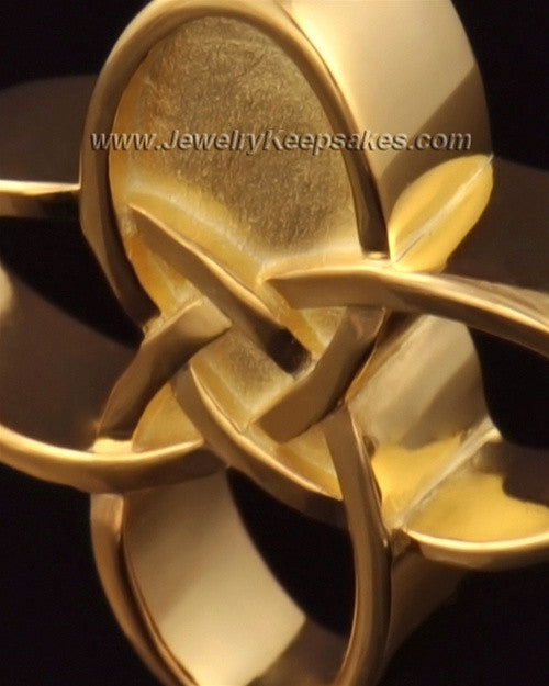 Memorial Keepsake 14k Gold Celtic Cross Keepsake