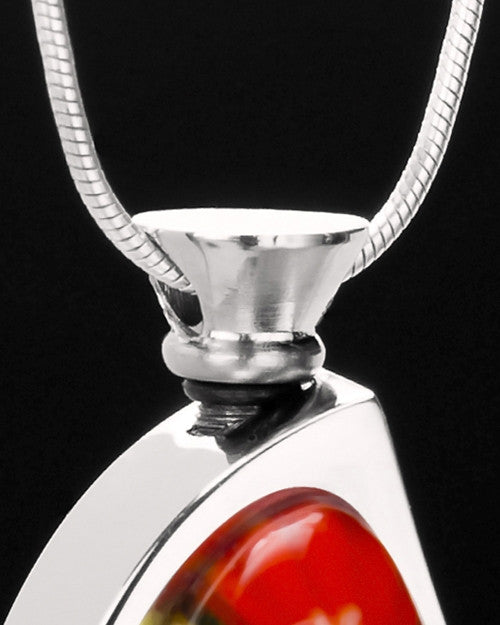 Stainless Steel Visions of Spring Keepsake Pendant