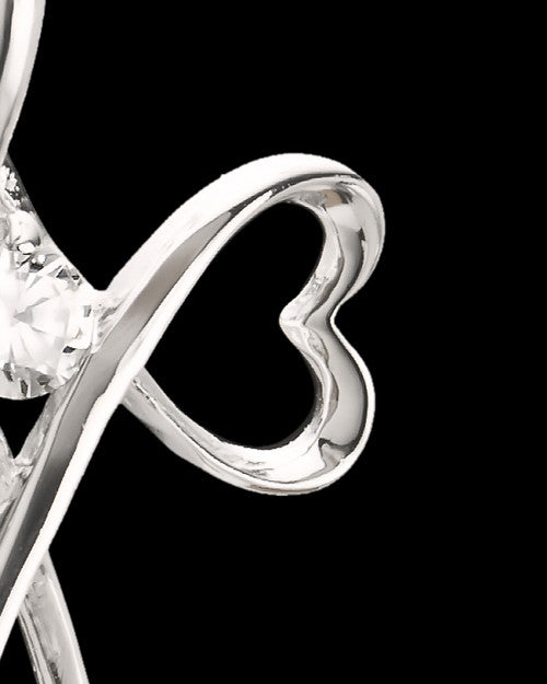 Sterling Silver Forever in My Heart Cremation Urn Pendant