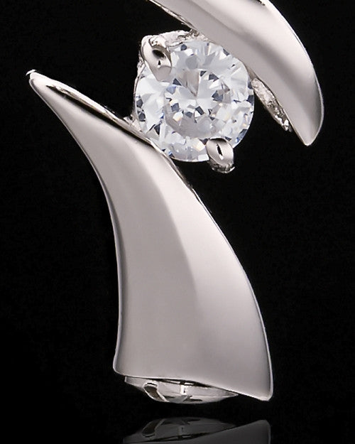 Sterling Silver Endless Love Cremation Urn Pendant