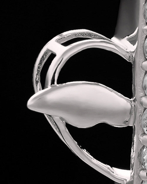 Sterling Silver Free Spirit Cremation Urn Pendant-Clear