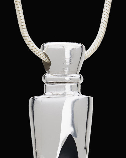 Stainless Steel Adorn Cross Cremation Urn Pendant