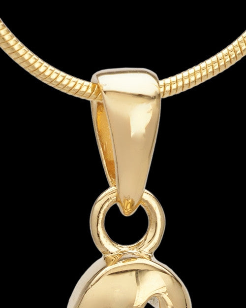 Gold Plated Heavenly Attendant Cremation Urn Pendant