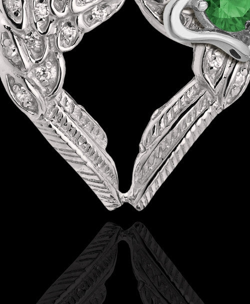 May Winged Memories' Sterling Silver Heart Cremation Pendant