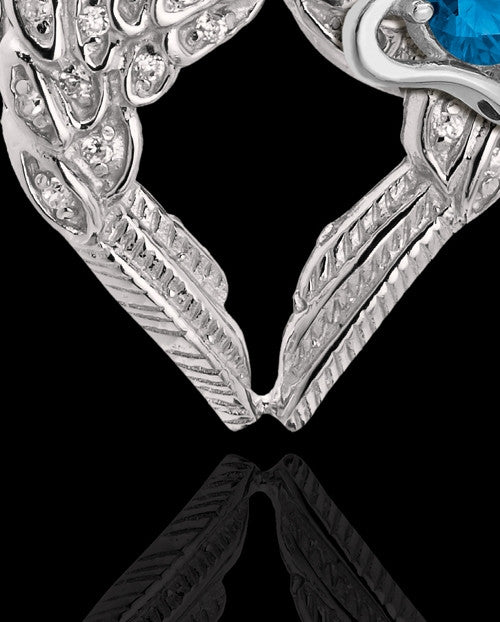 September Winged Memories' Sterling Silver Heart Cremation Pendant