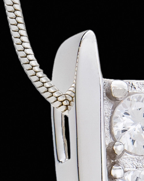 Silver Vigilance Cremation Urn Pendant