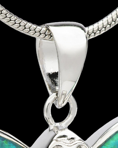 Sterling Silver Delicate Dragonfly Cremation Urn Pendant