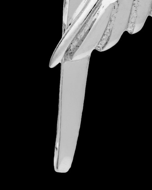 Sterling Silver Grace Cremation Urn Pendant - April