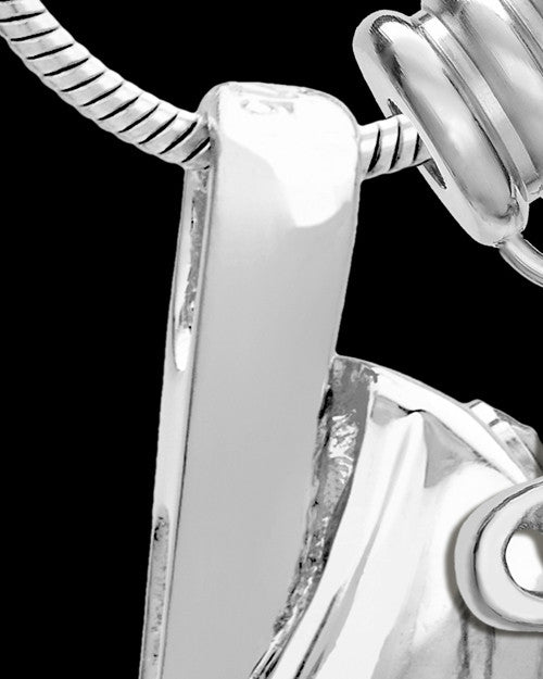 Sterling Silver Grace Cremation Urn Pendant - September