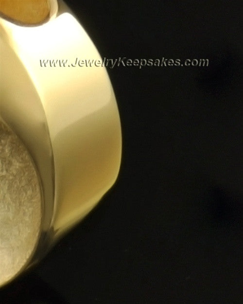 14k Gold Paired Round Pendant
