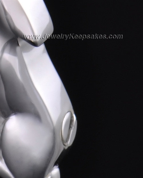 Sterling Silver Delightful Dog Cremation Necklace