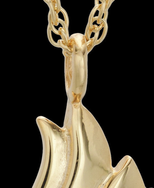 Gold Plated Flight of Love Urn Keepsake