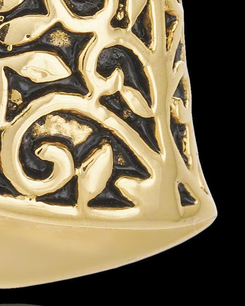 Gold Plated Intricate Heart Urn Pendant