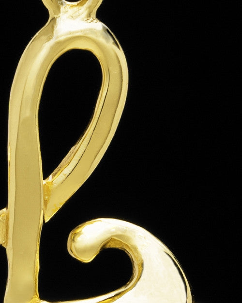 Gold Plated "L" Keepsake Jewelry