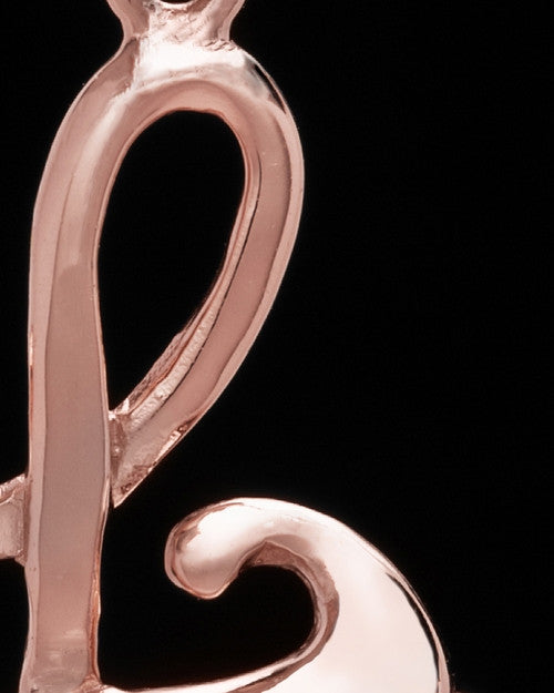 Rose Gold Plated "L" Keepsake Jewelry
