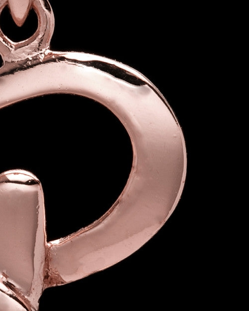 Rose Gold Plated "R" Keepsake Jewelry