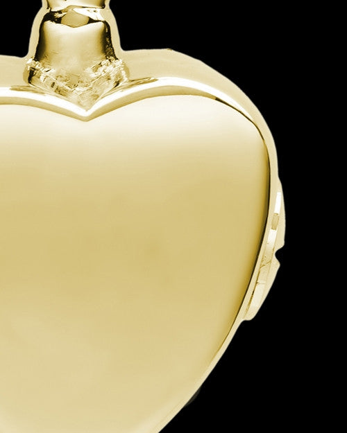 Gold Plated Gentle Heart Urn Pendant