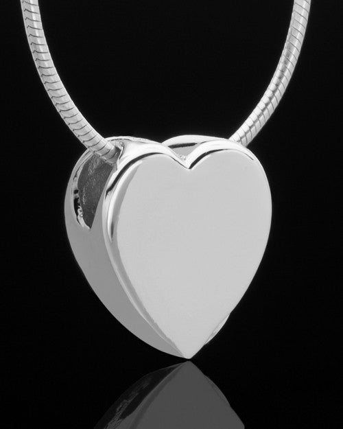 Sterling Silver Natural Heart Keepsake Jewelry