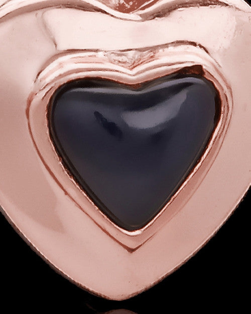 Rose Gold Plated Evening Heart Keepsake Jewelry