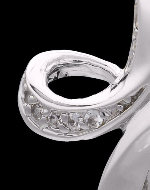 Sterling Silver December Fluid Cross Keepsake Jewelry