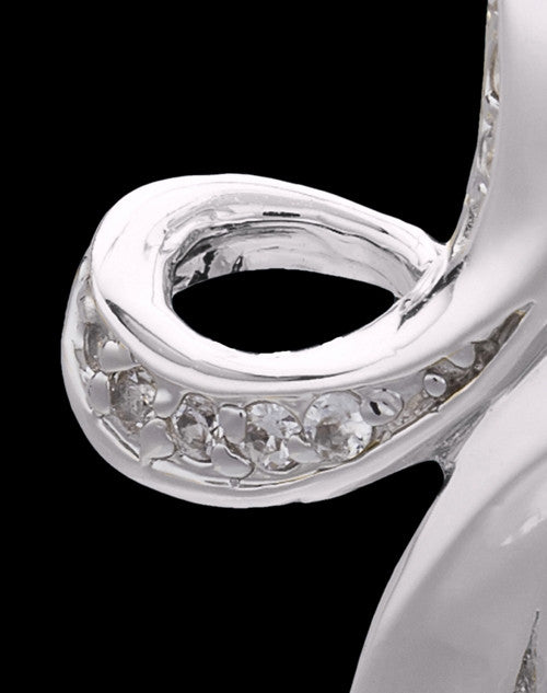 Sterling Silver October Fluid Cross Keepsake Jewelry