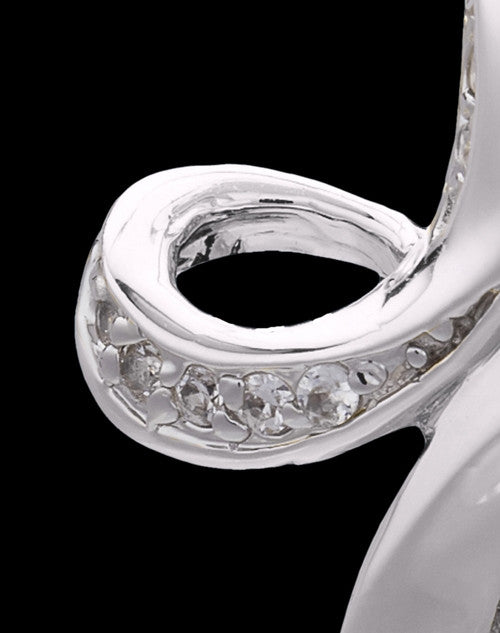 Sterling Silver September Fluid Cross Keepsake Jewelry