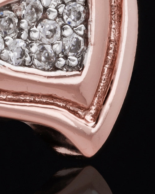 Rose Gold Plated Heart Trio Keepsake Jewelry