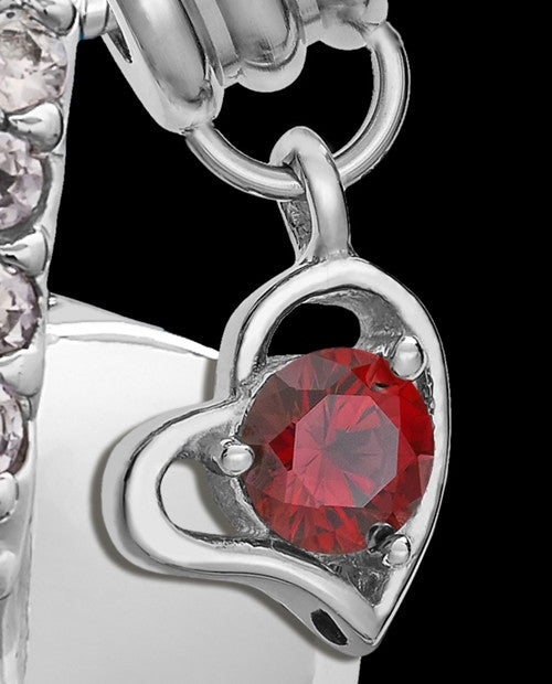 Sterling Silver January Weeping Heart Keepsake Jewelry