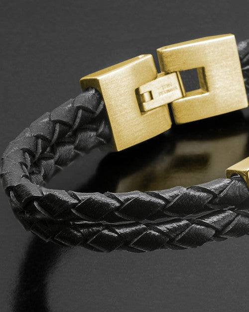 Gold Plated Mens Cremation Bracelet For Ashes With Engraving