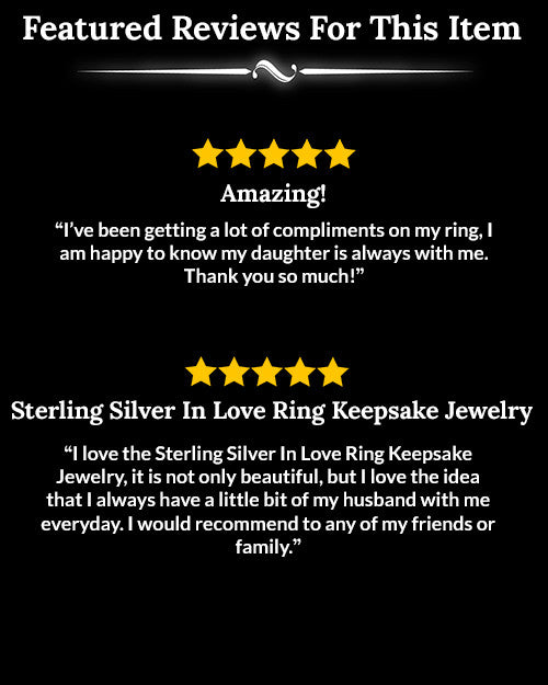 Ladies Silver In Love Ring Keepsake Jewelry