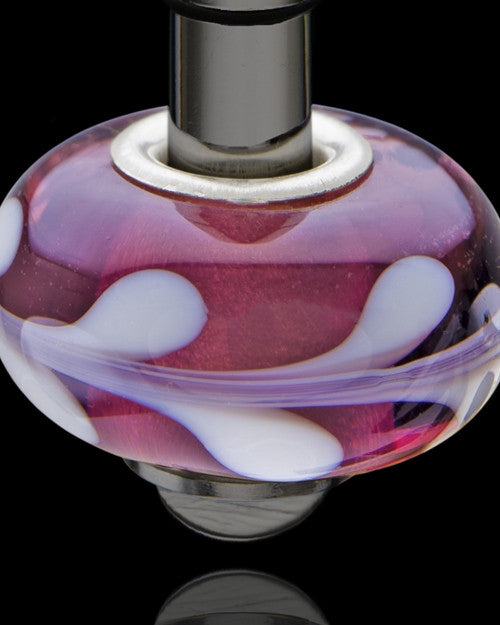 Black Stainless Millenium Cremation Pendant with Charmed Charm