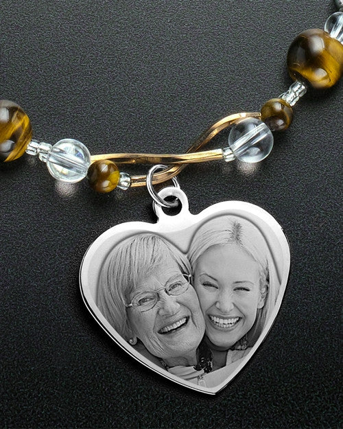 Maisie Necklace Beaded and Engraved